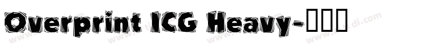 Overprint ICG Heavy字体转换